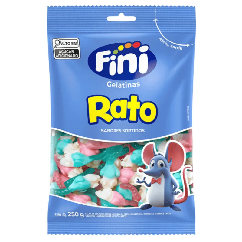Bala de Gelatina Rato 250g - Fini