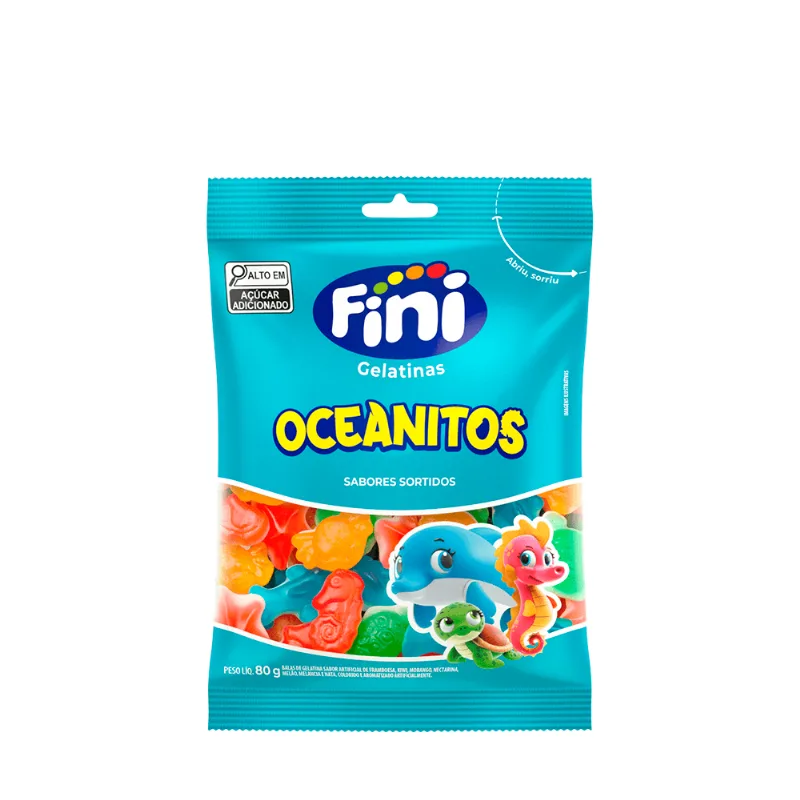 Bala de Gelatina Oceanitos Fini – 80g