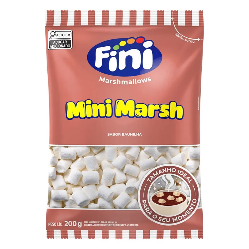 Marsmallow Fini Mini Marsh Baunilha 200g