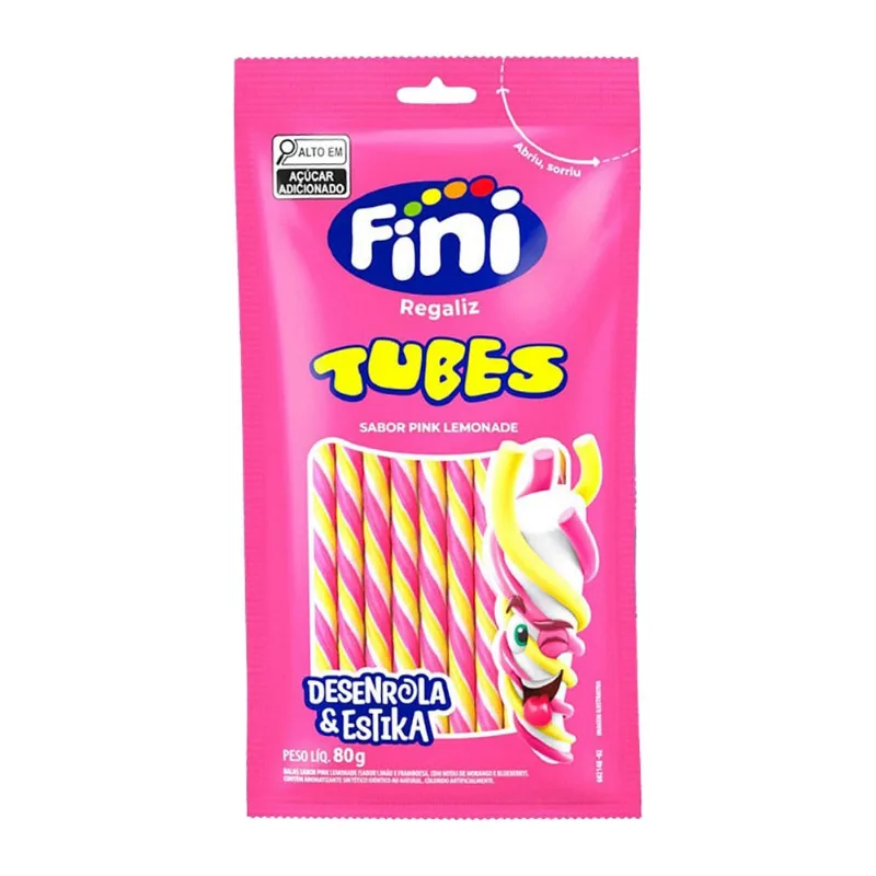 Bala Gelatina Fini Regaliz Desenrola E Estika 80g