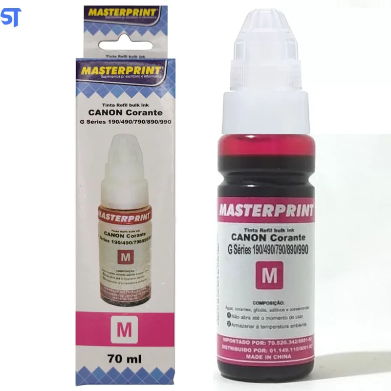 Refil de Tinta Compatível Canon Bulk Ink G Corante Magento M 70ML MasterPrint - Não Disponível - Computadores E Informática