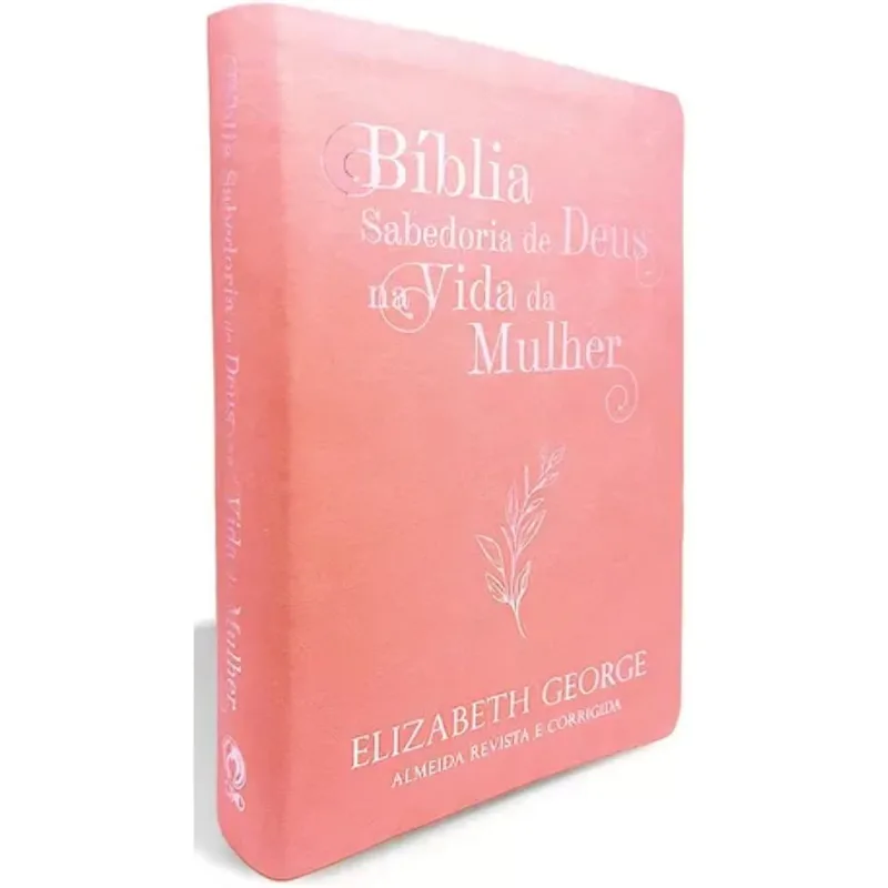 Bíblia Sabedoria De Deus Na Vida Da Mulher - Média Luxo Rosa