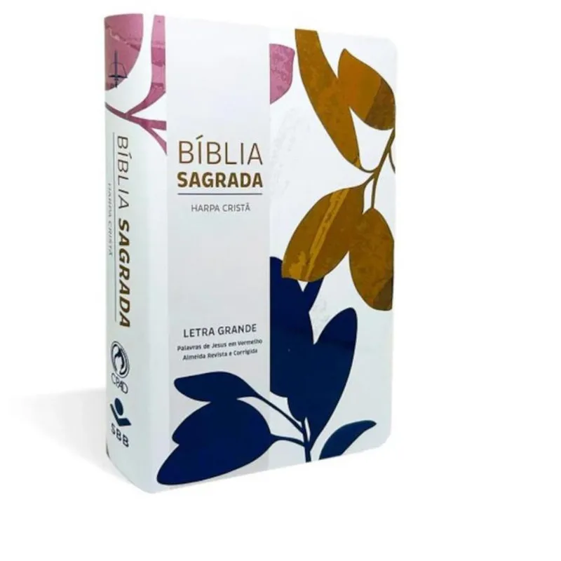 LIVRO BÍBLIA HARPA CRISTÃ POPULAR - LETRA GRANDE - FOLHAS (MP) - CPAD