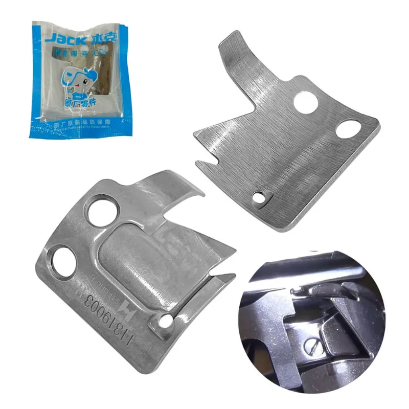 Faca de Corte Movel Navalha de Reposição Para máquina de Costura Reta Industrial Eletrônica Jack 11319003