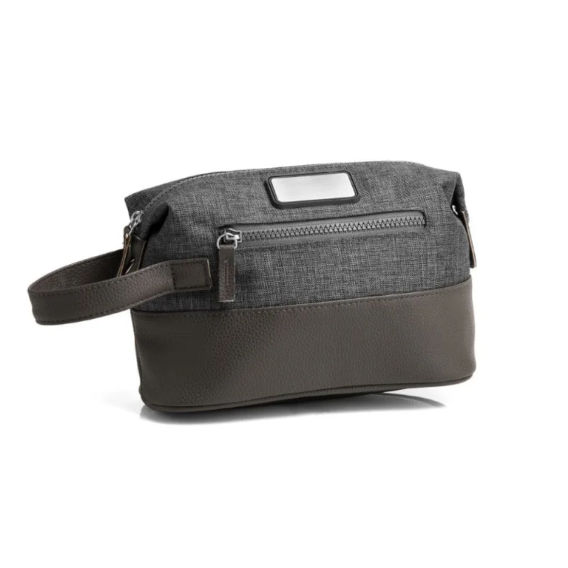 Necessaire Em Poliester 300D - Melange Cinza Welf - Welf