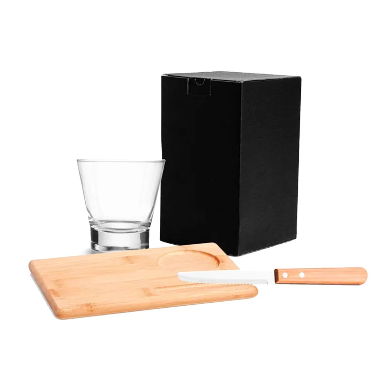 Kit Para Caipirinha Em Bambu - 0,35 L - 3 Pçs Welf - Welf