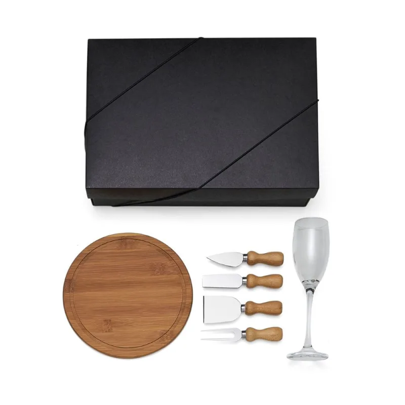 Conjunto de Taça Tábua e Utensílios - 6 Peças - Welf