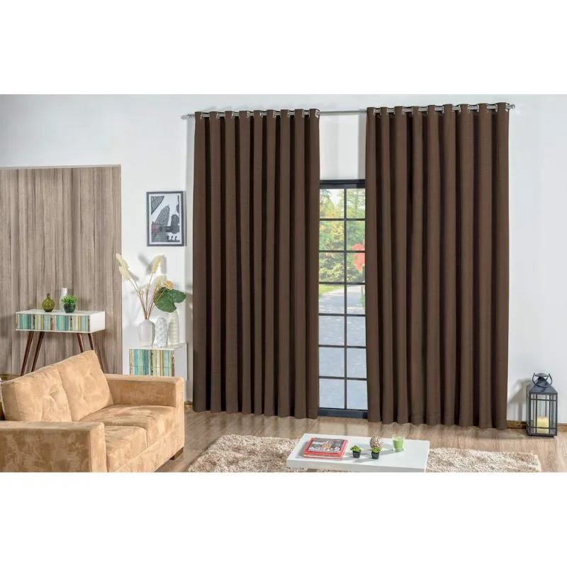 Cortina Rafaella Oxford 3,00 X 2,50 Tabaco