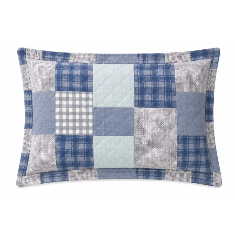 Porta Travesseiro Com Aba Harmonia 50x70cm Realce Premium Patchwork