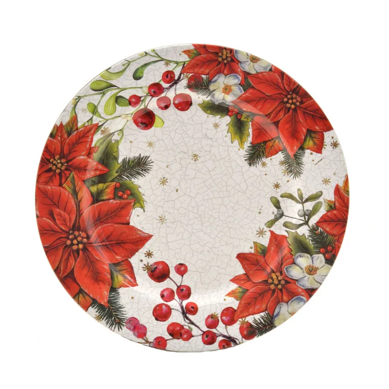 Sousplat Flores de Natal 33cm