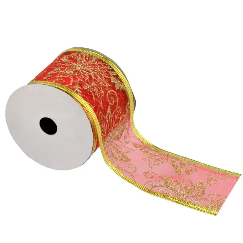 FITA NATALINA VERMELHO E DOURADO (604-157)