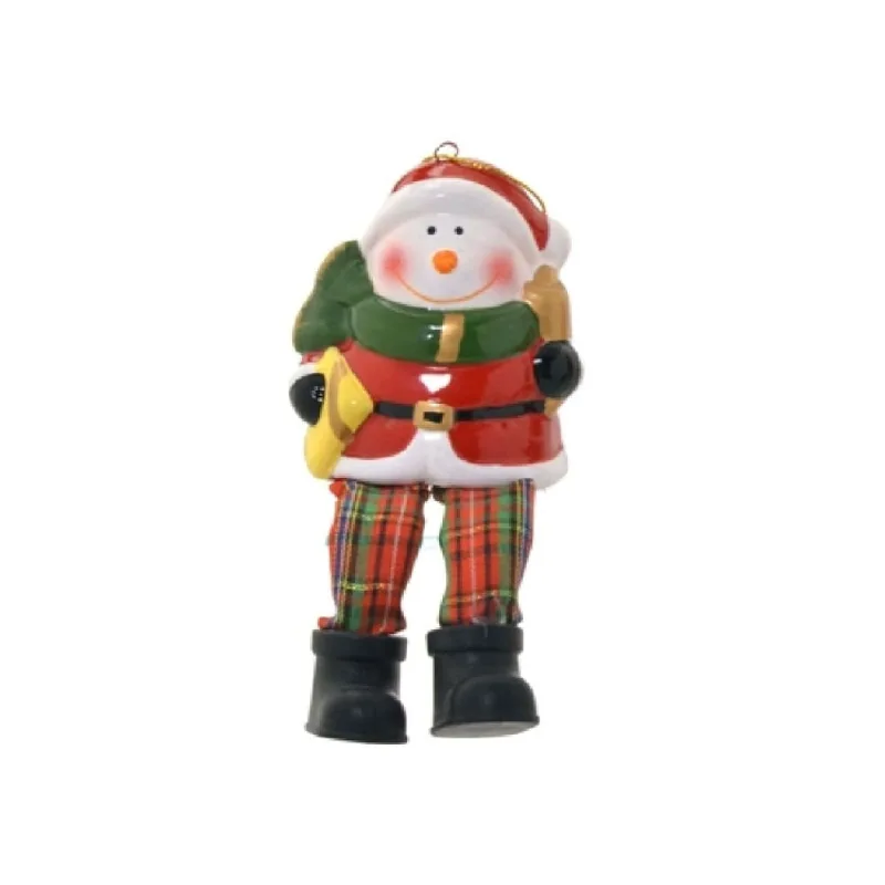 BONECO DE NEVE PERNA COMPRIDA 14,5CM