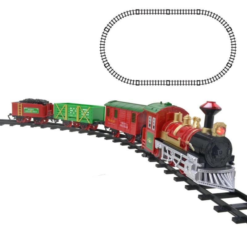 Trem eletrico natalino com 29pçs luz E movimento