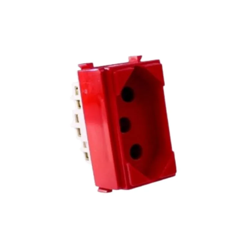 Módulo Tomada 2P+T 20A i9 Ilumi Módulo Tomada 2P+T 20A/250V Vermelho i9 - Ilumi