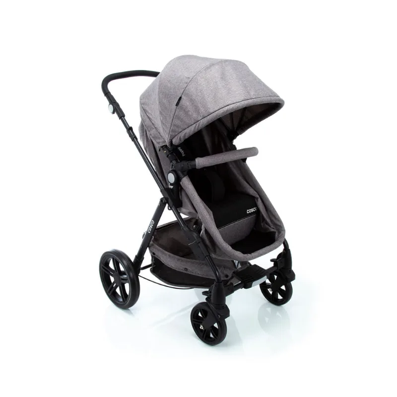 Carrinho de Bebê Poppy Cosco - Cinza Mescla