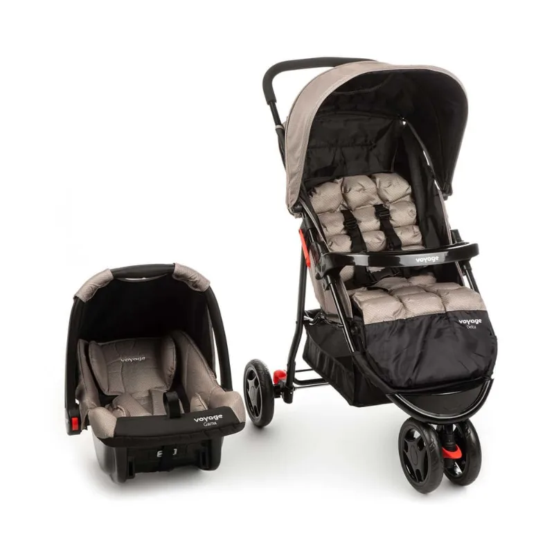 Travel System Delta Voyage - Bege Grid