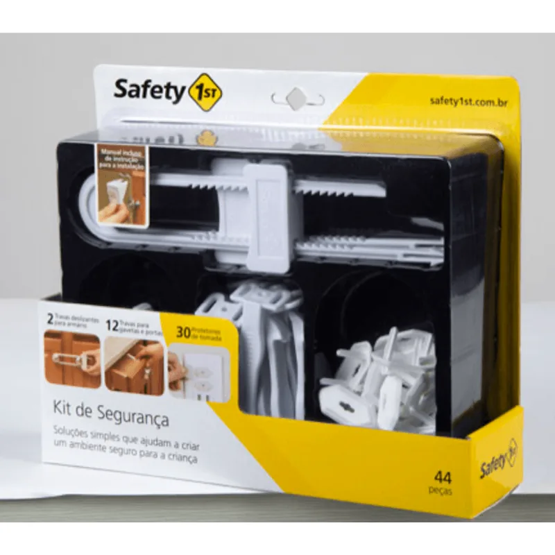 Kit de Segurança e Proteção para Bebês e Crianças Safety Cartela com 46 Peças