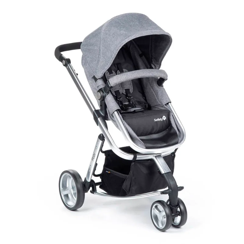 Carrinho Mobi Grey Denim Silver
