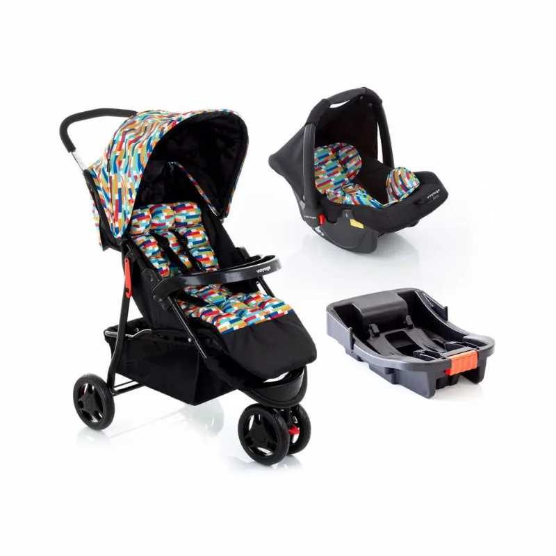 Travel System Delta Trio Pro Voyage - Colorê