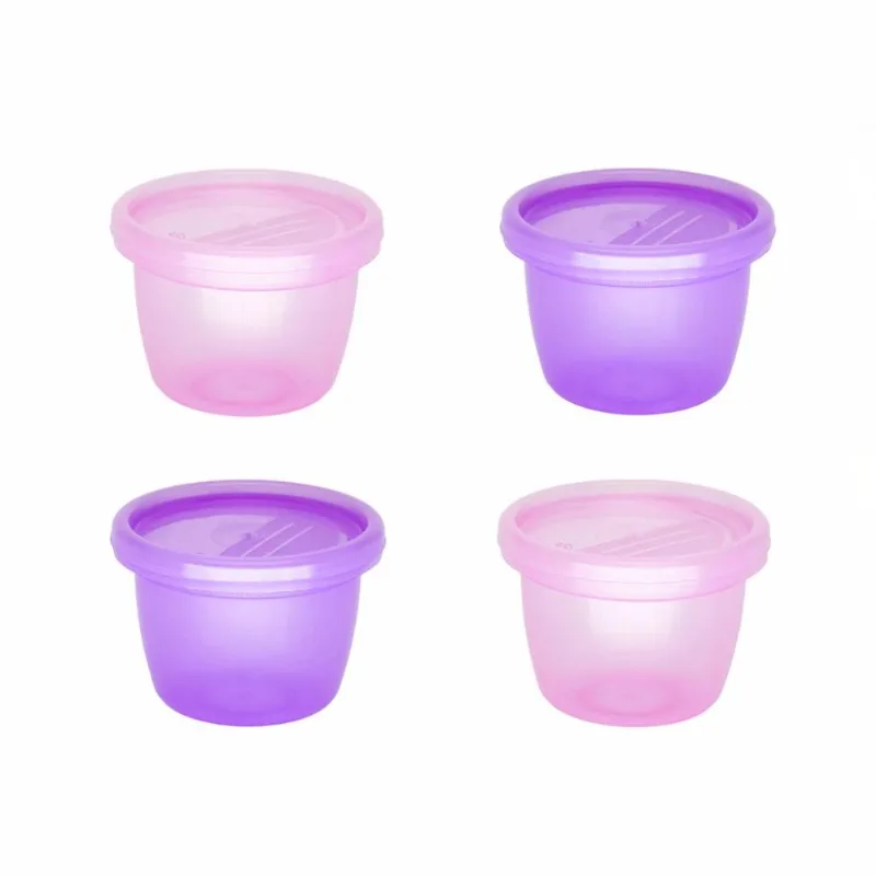 Kit 4 Potes Infantis Multiuso 133ml Infanti Rosa e Roxo