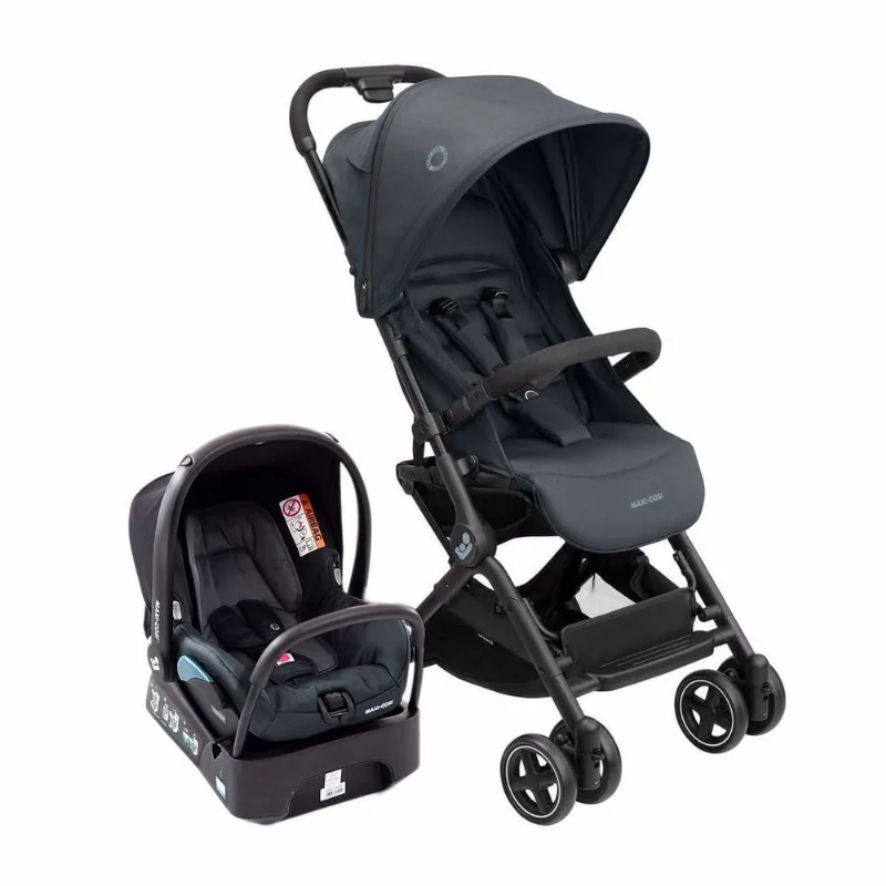 Carrinho com Bebê Conforto Travel System Lara² Maxi-Cosi Essential Graphite