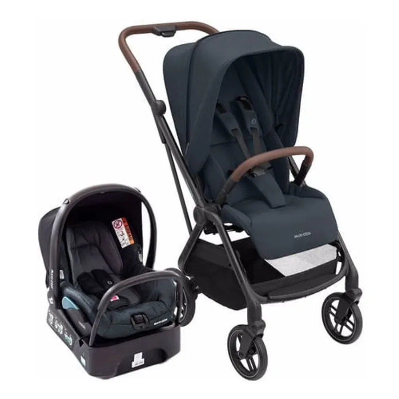 Carrinho com Bebê Conforto Travel System Leona² Trio Maxi-Cosi Essential Graphite