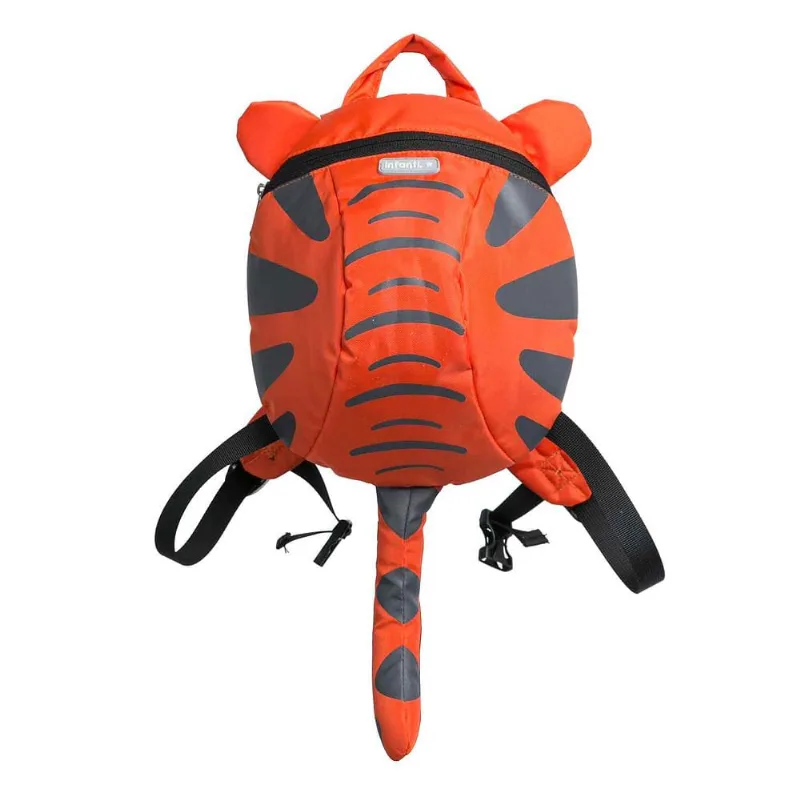 Mochila Com Guia Infanti Tigre Laranjado Único