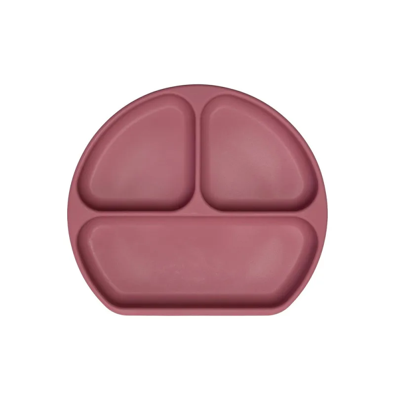 Prato de Silicone com Divisórias Piccolo Rosa - Infanti - Infanti