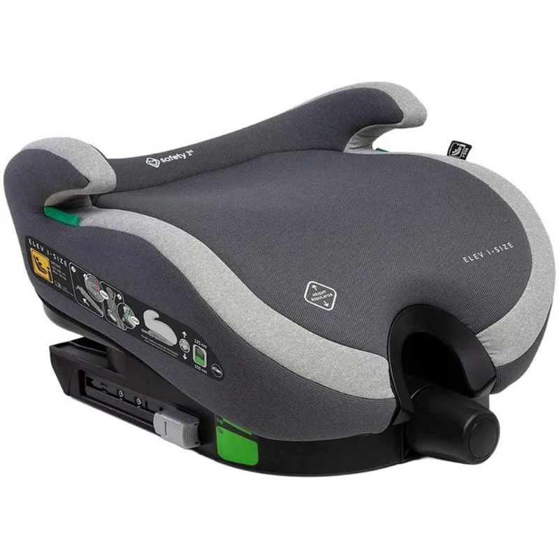 Assento de Elevação Safety 1st Elev i-Size Altura Regulável 15 a 36kg Cinza