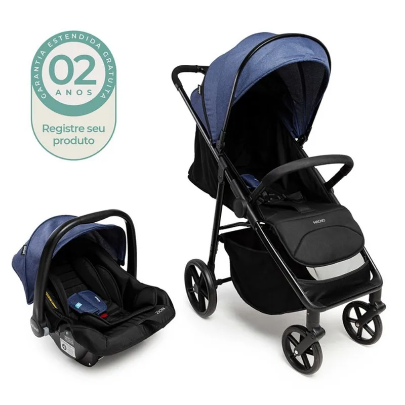 Carrinho De Bebê - Travel System - Magno Duo - Infanti - Azul - Dorel