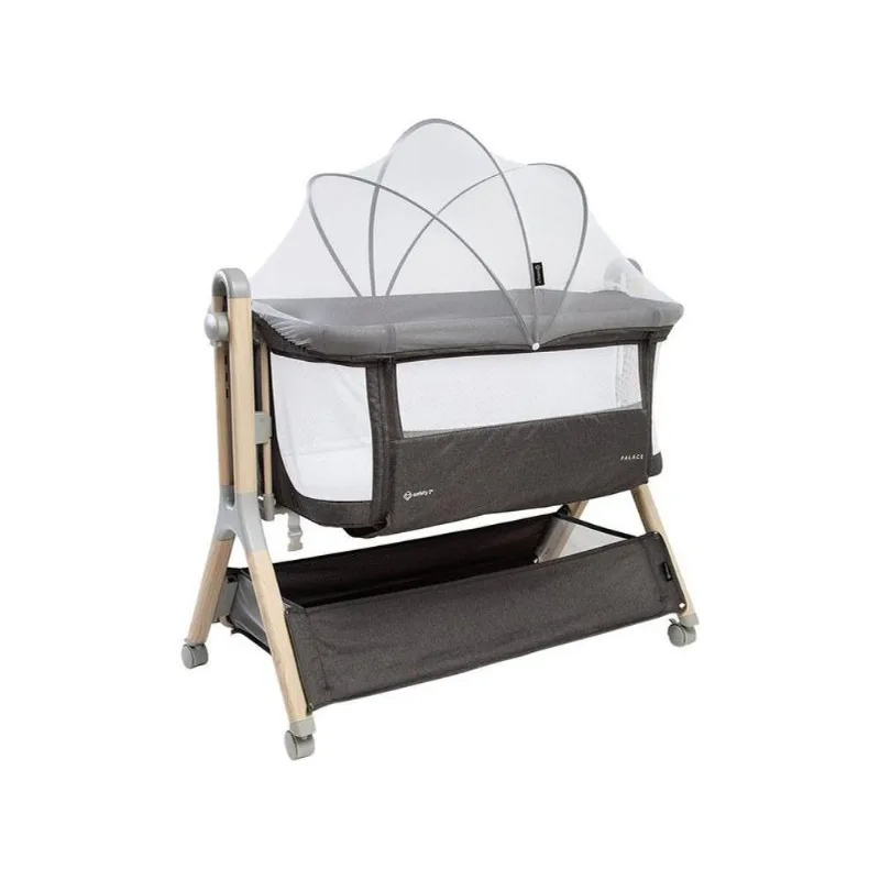 Berço Portátil Safety 1st Palace com Mosquiteiro 0 a 9kg Cinza