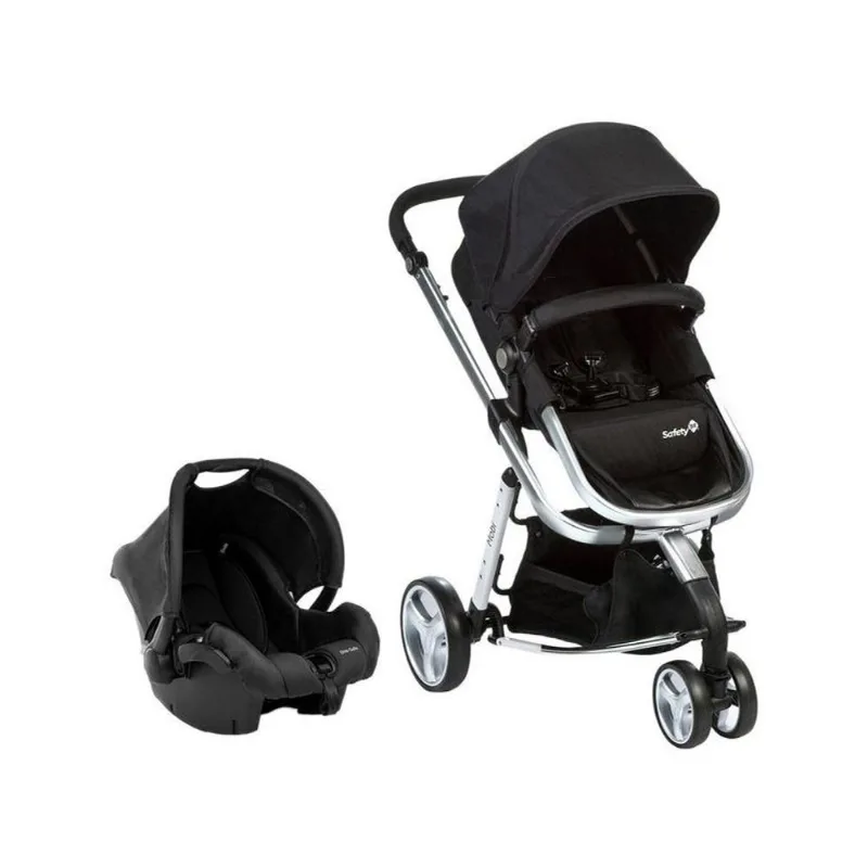 Carrinho de Bebê com Bebê Conforto Safety 1st TS Mobi Duo 3 Rodas até 15kg