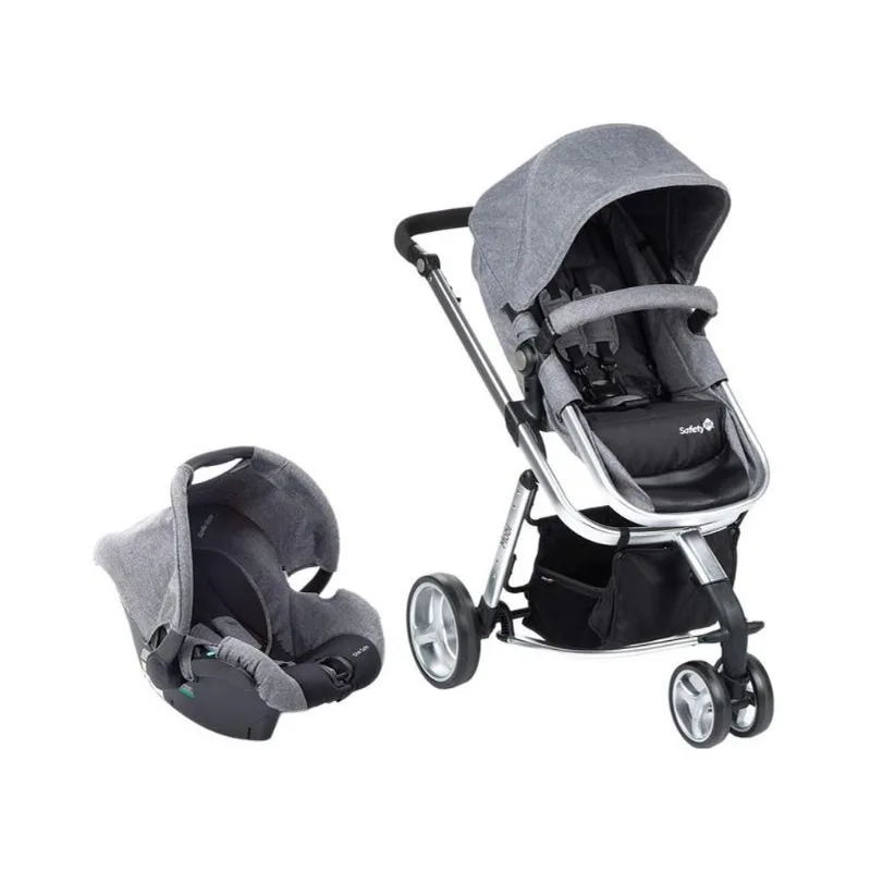 Carrinho de Bebê com Bebê Conforto Safety 1st TS Mobi Duo 3 Rodas até 15kg