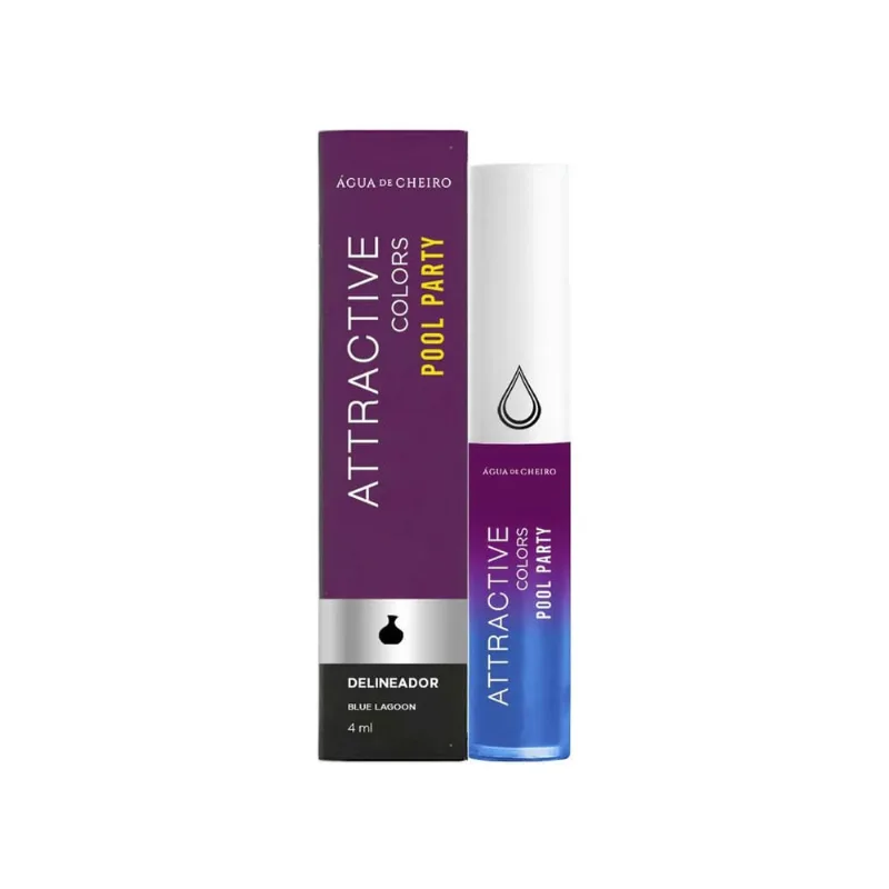 Delineador Blue Lagoon Attractive Colors Pool Party 4ml