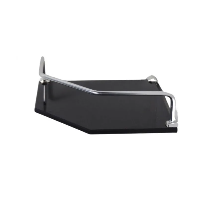 Porta Shampoo para Fixar Vidro Preto 21x8cm Canto Vmex Porta Shampoo para Fixar Vidro Preto 21x8cm Canto