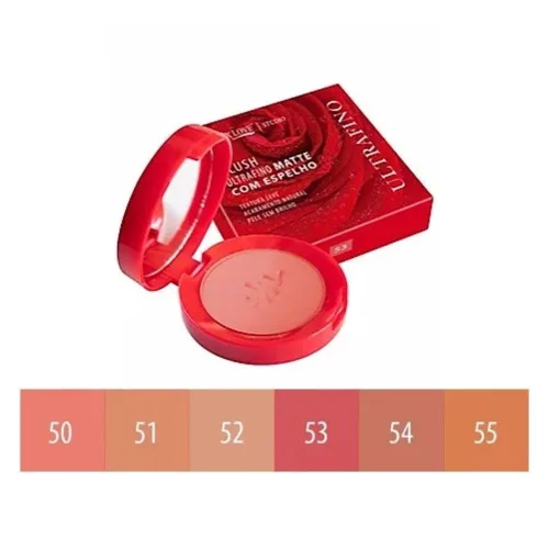 BLUSH ULTRA-FINO MATTE C/ ESPELHO MAX LOVE COR 53 - MATTE