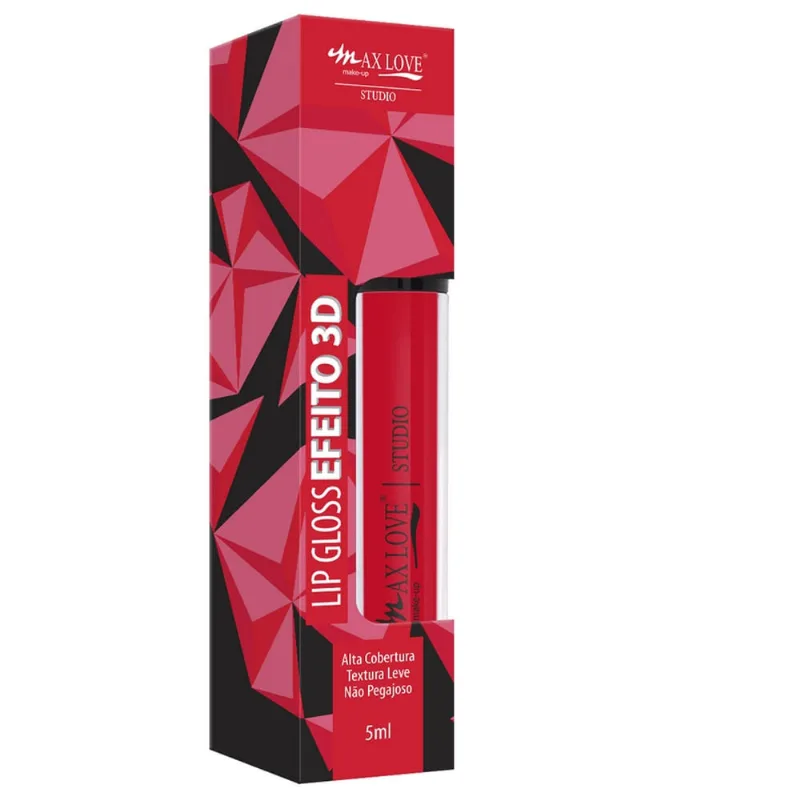 Lip Gloss Efeito 3D Max Love N908 com 5ml - Max Love