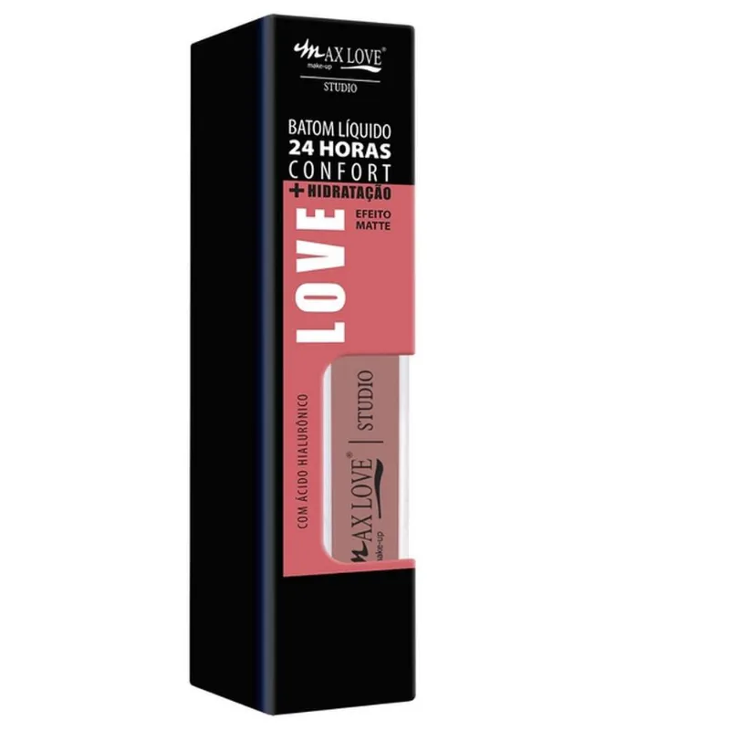 Batom Líquido 24H Confort Max Love Cor 731 4ml - Max Love