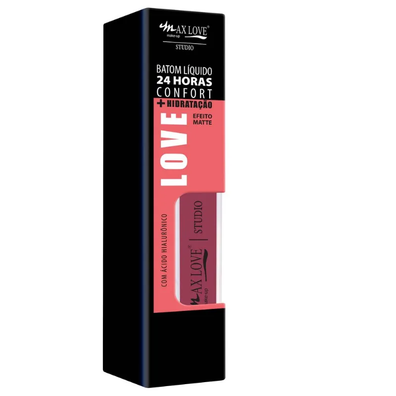 Batom Líquido 24 Horas Max Love Confort Nude Cor 732 4ml - Max Love