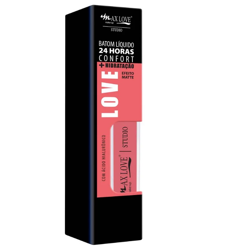 Batom Líquido Max Love 24 Horas Confort Nude Cor 733 4ml - Max Love