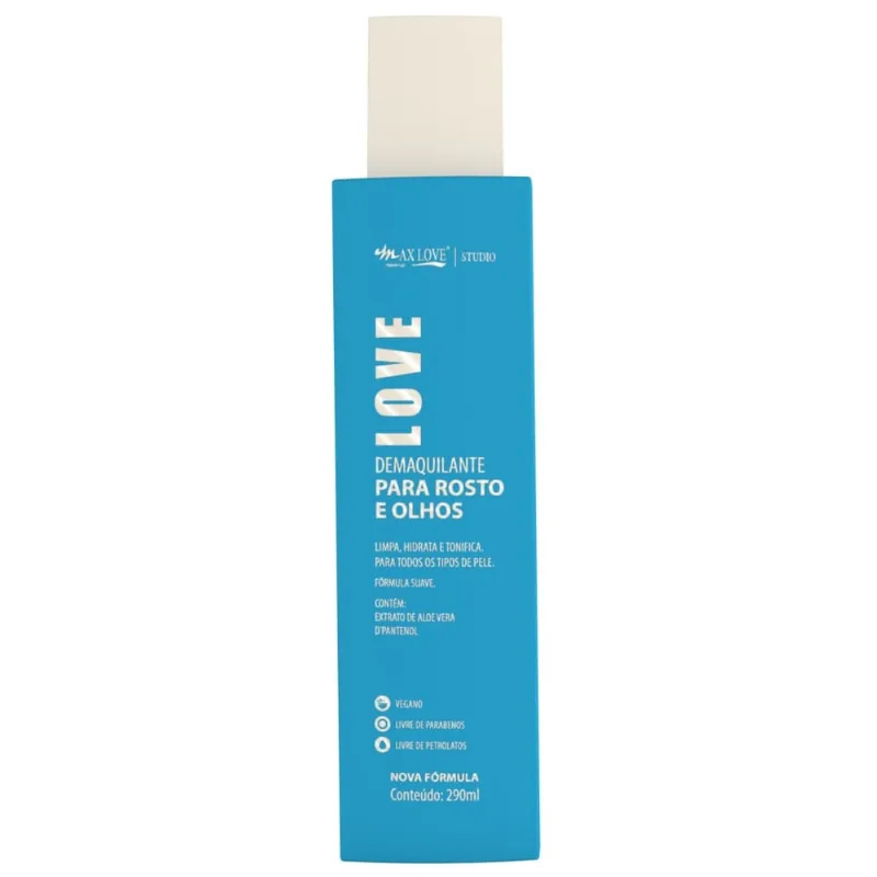 Demaquilante Rosto E Olhos Max Love 290ml - Max Love
