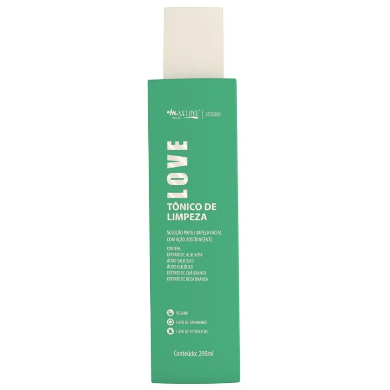 Tônico Limpeza Facial Max Love 290ml - Max Love