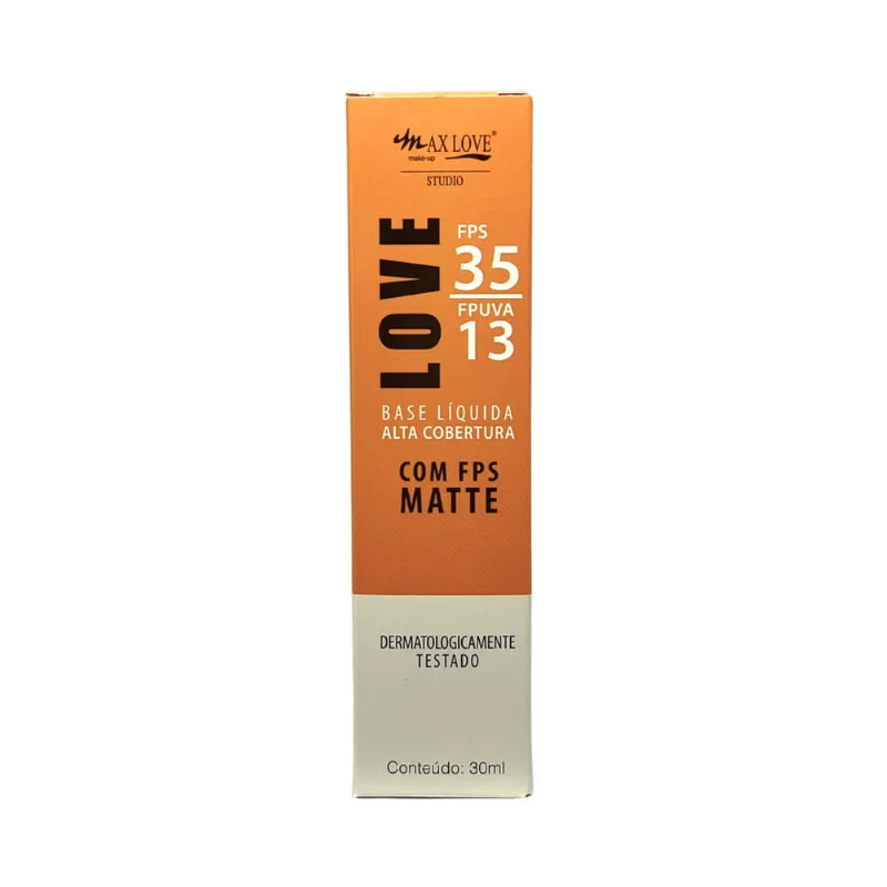 Base Líquida Max Love FPS350 Matte Cor 54 30ml - Max Love