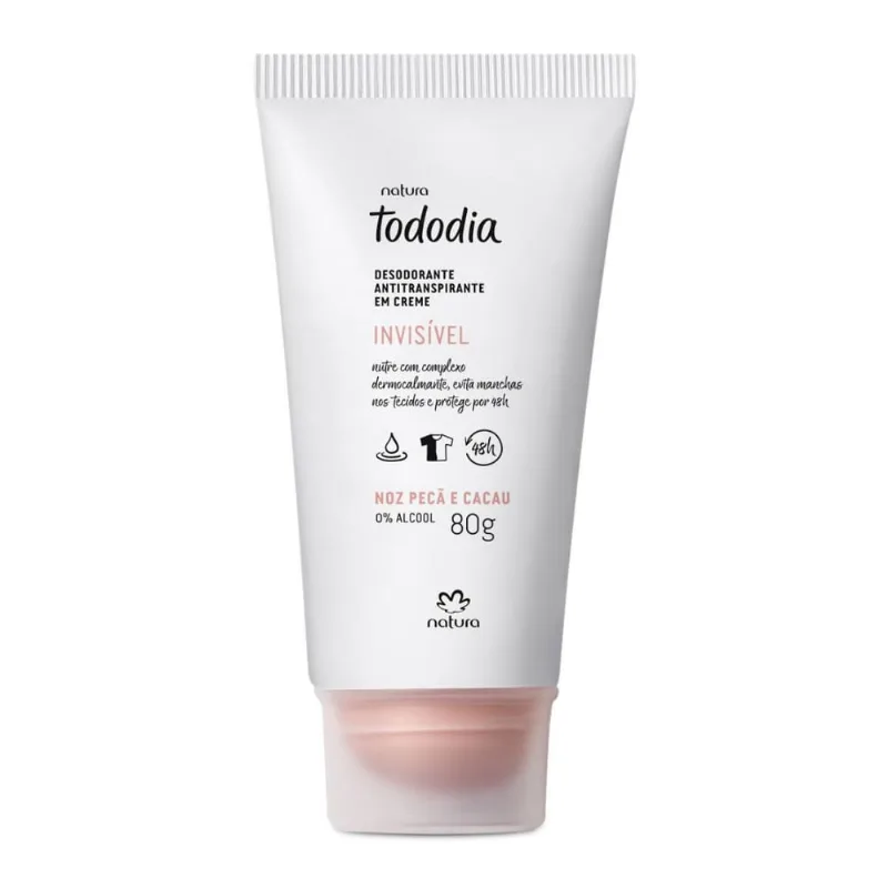 Natura tododia desodorante creme noz peca cacau 80G