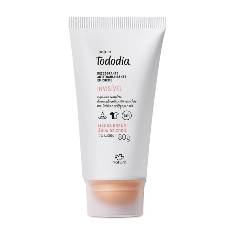 Natura tododia desodorante creme manga rosa invisivel 80G