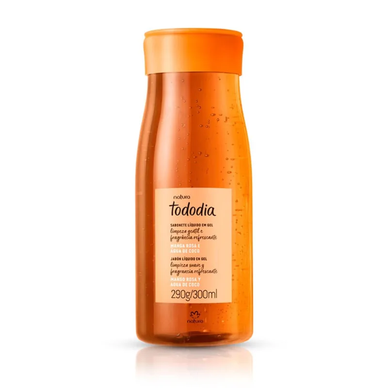 Natura tododia sabonete liquido gel manga rosa E agua de coco 300ML