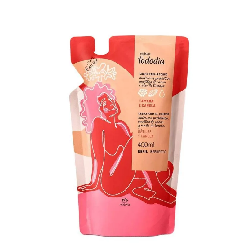 Hidratante Natura Tododia Tâmara e Canela Refil 400ml