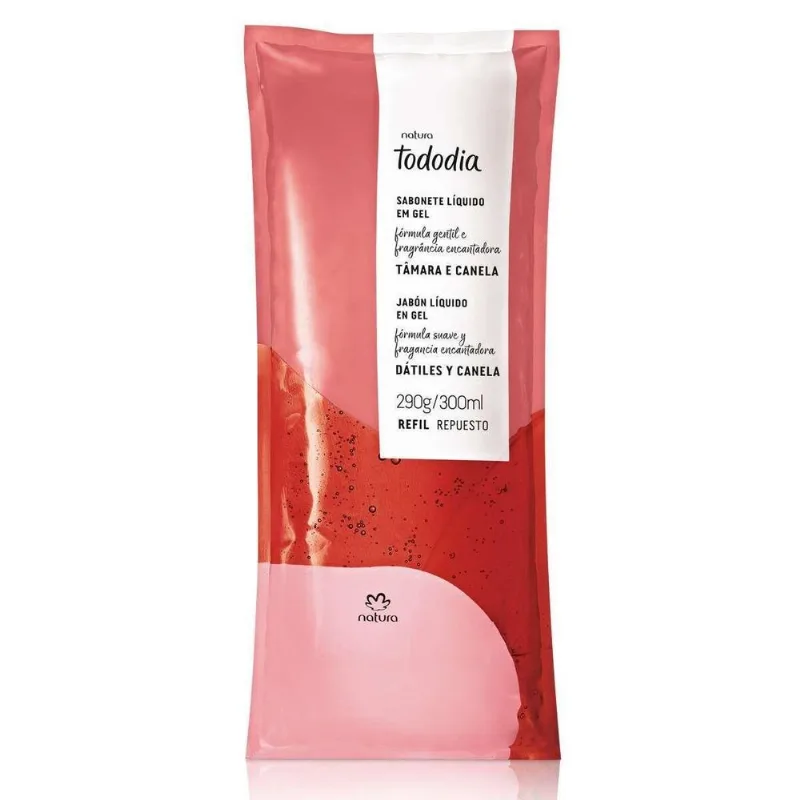 Refil Sabonete Líquido Natura Tododia Tamara E Canela 300Ml