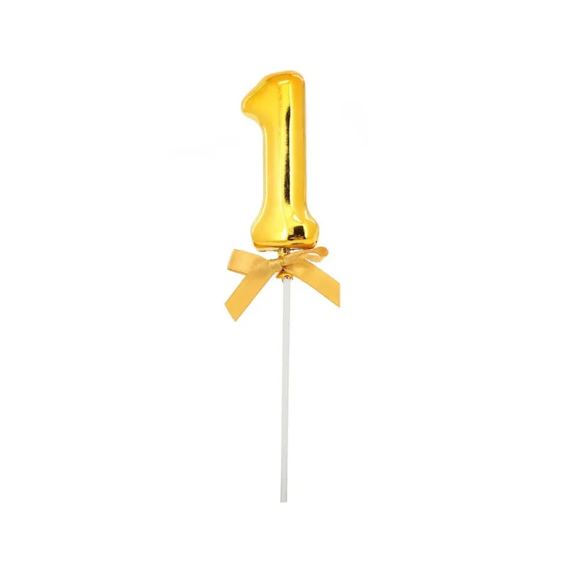 Topper Bolo Le Dourado Número 1 UNICA
