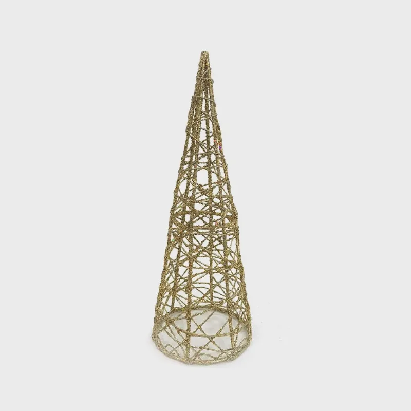 Cone Natalino Decorado Le Vazado 15cm - Item Sortido